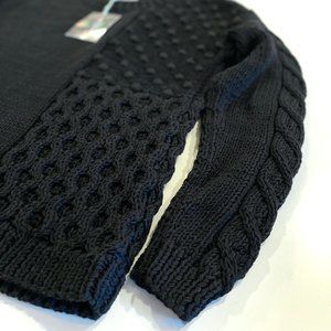 The Knotty Ones Danute Chunky Black Sweater